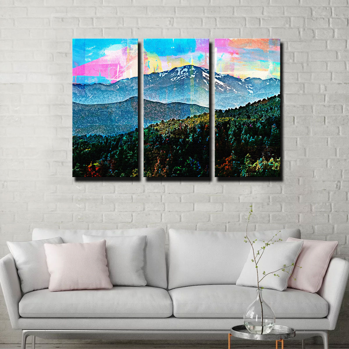 Stunning Abstract Pikes Peak Wall Art for Your Home Decor