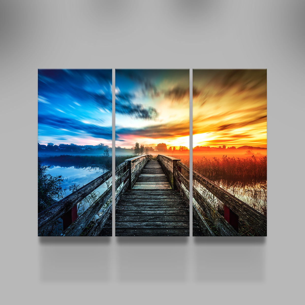 Exquisite Boardwalk Colors Wall Art by George Sorin