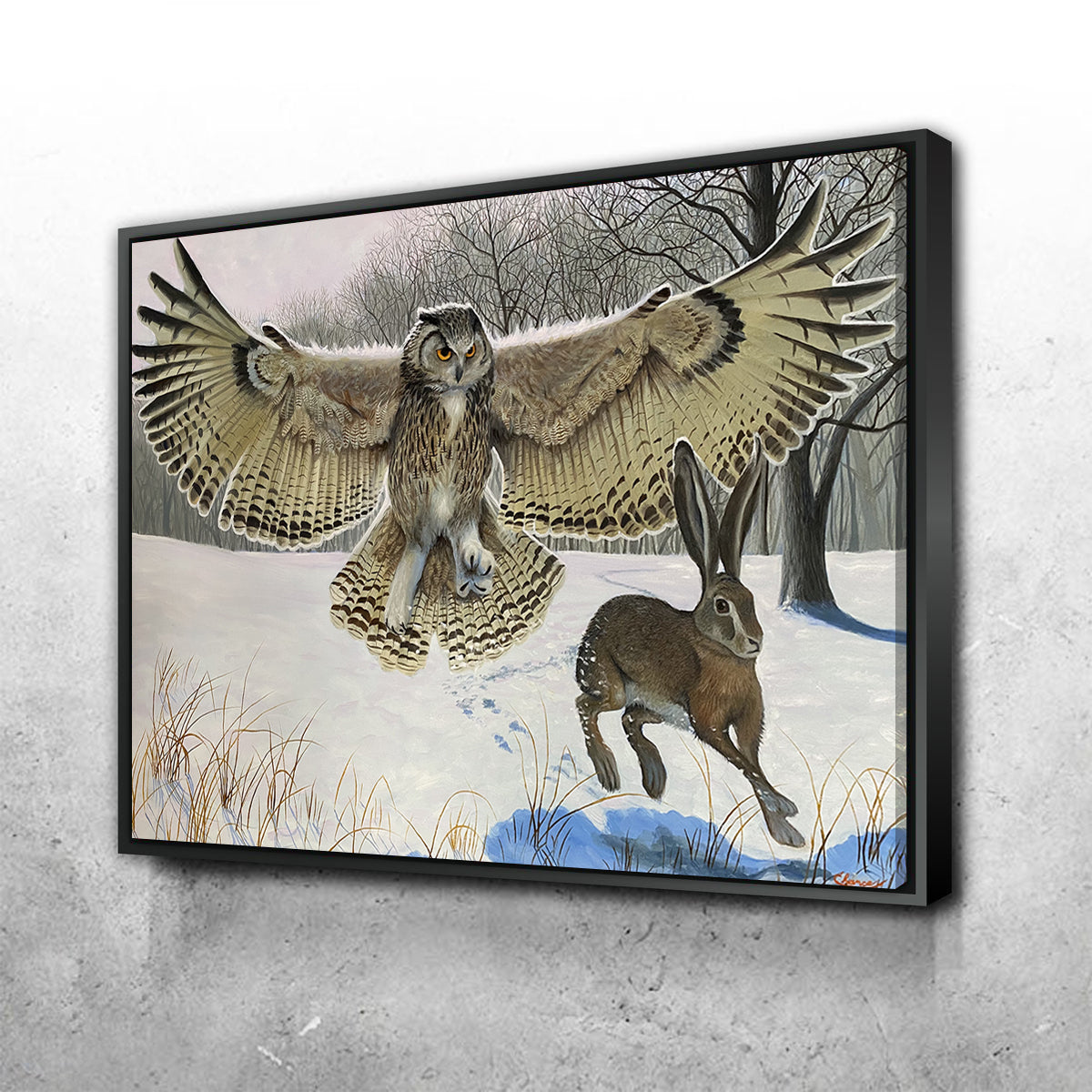 Stunning Owl on the Hunt Wall Art for Your Home Decor