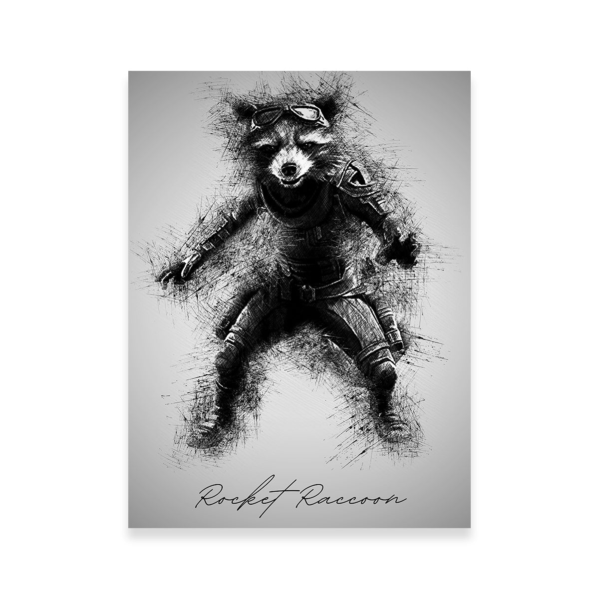 Stunning Rocket Raccoon Wall Art for a Captivating Home Decor
