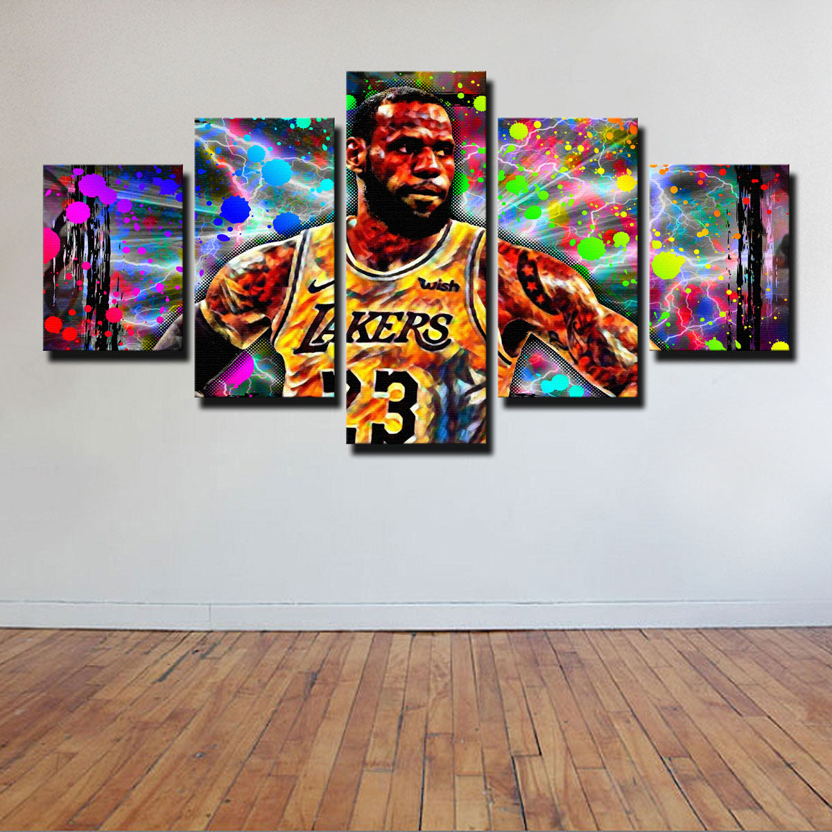 Stunning Abstract LBJ Wall Art for Modern Decor