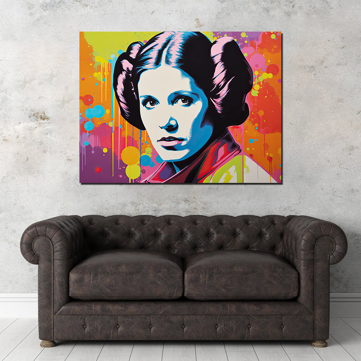 Stunning Princess Leia Wall Art by Ralph & Laura Design