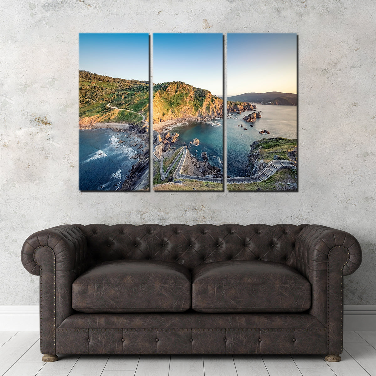 Gaztelugatxe Wall Art by Manjik Pictures - Museum Quality Canvas Print