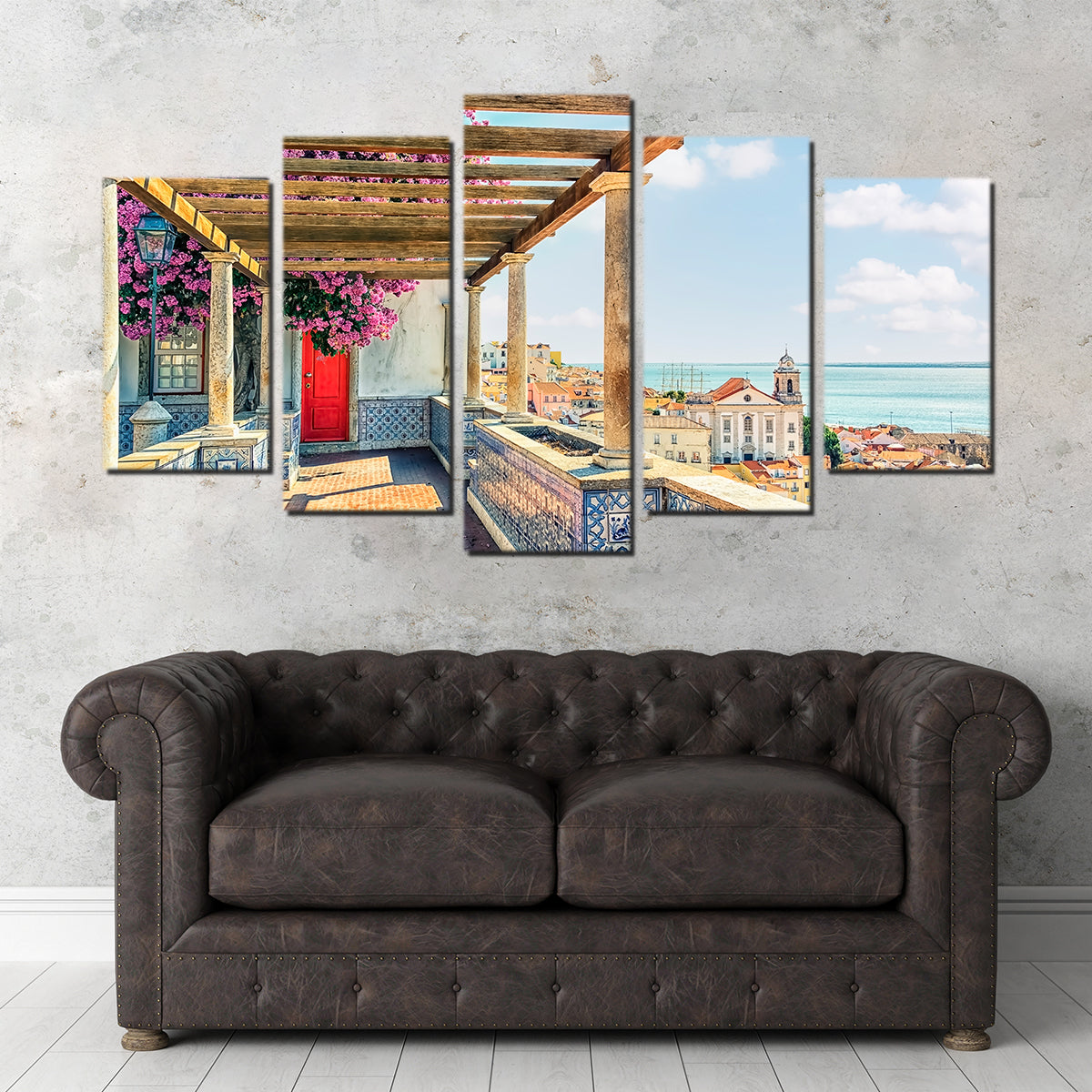 Exquisite Lisbon Roofs Wall Art by Manjik Pictures