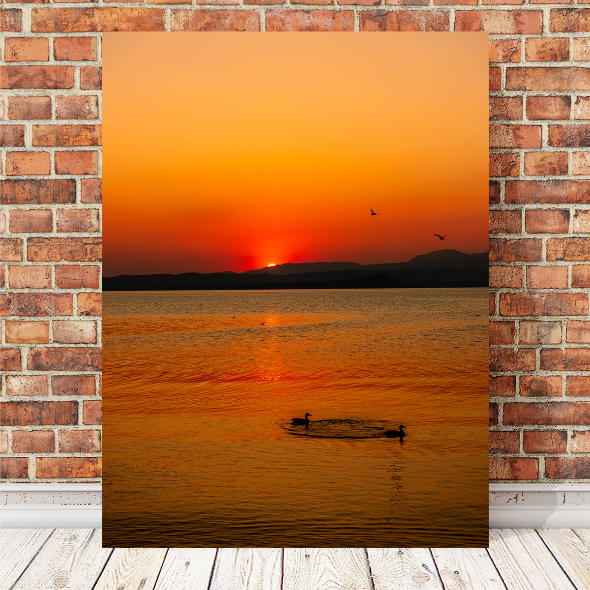 Stunning Red Sunset Wall Art by Stefano Baltieri