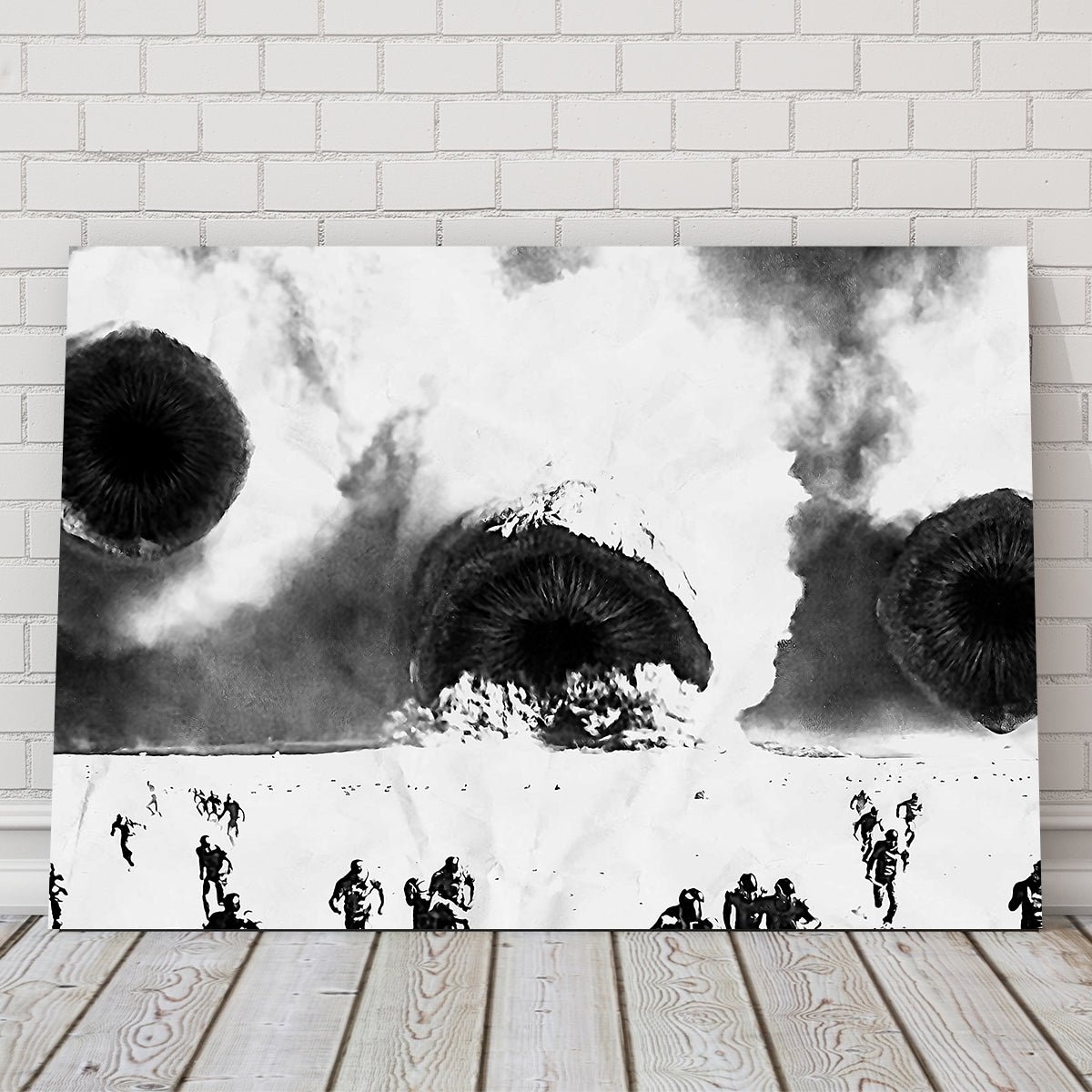 Stunning Dune Grayscale Sandworms Wall Art for Your Home Decor