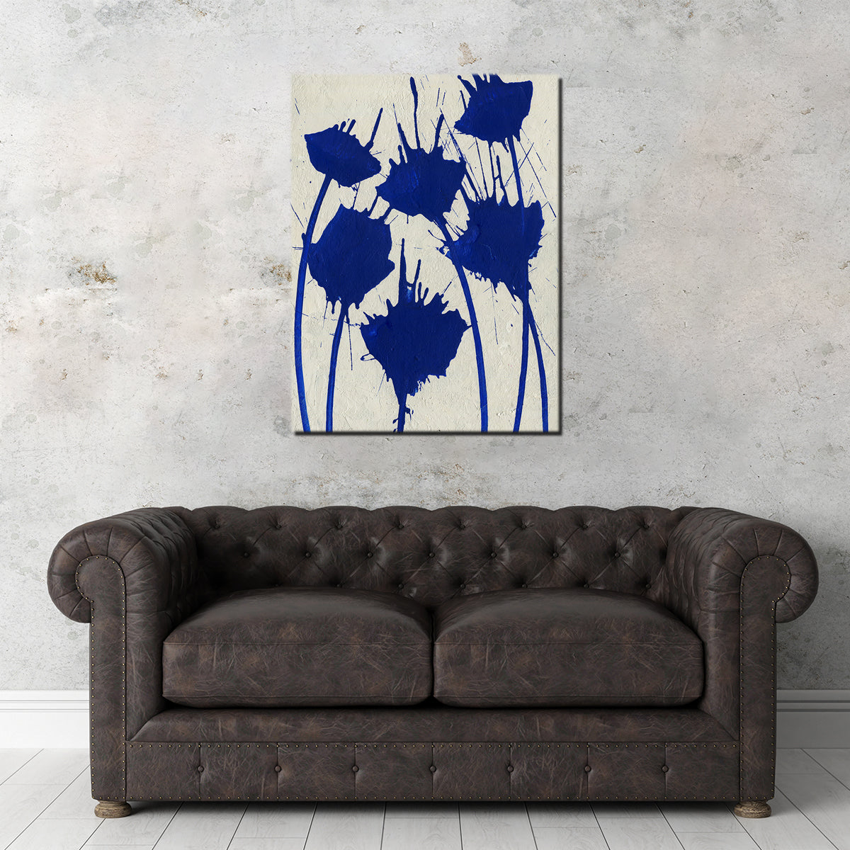 Stunning Blue Flowers Wall Art by Evgeny Vetrov