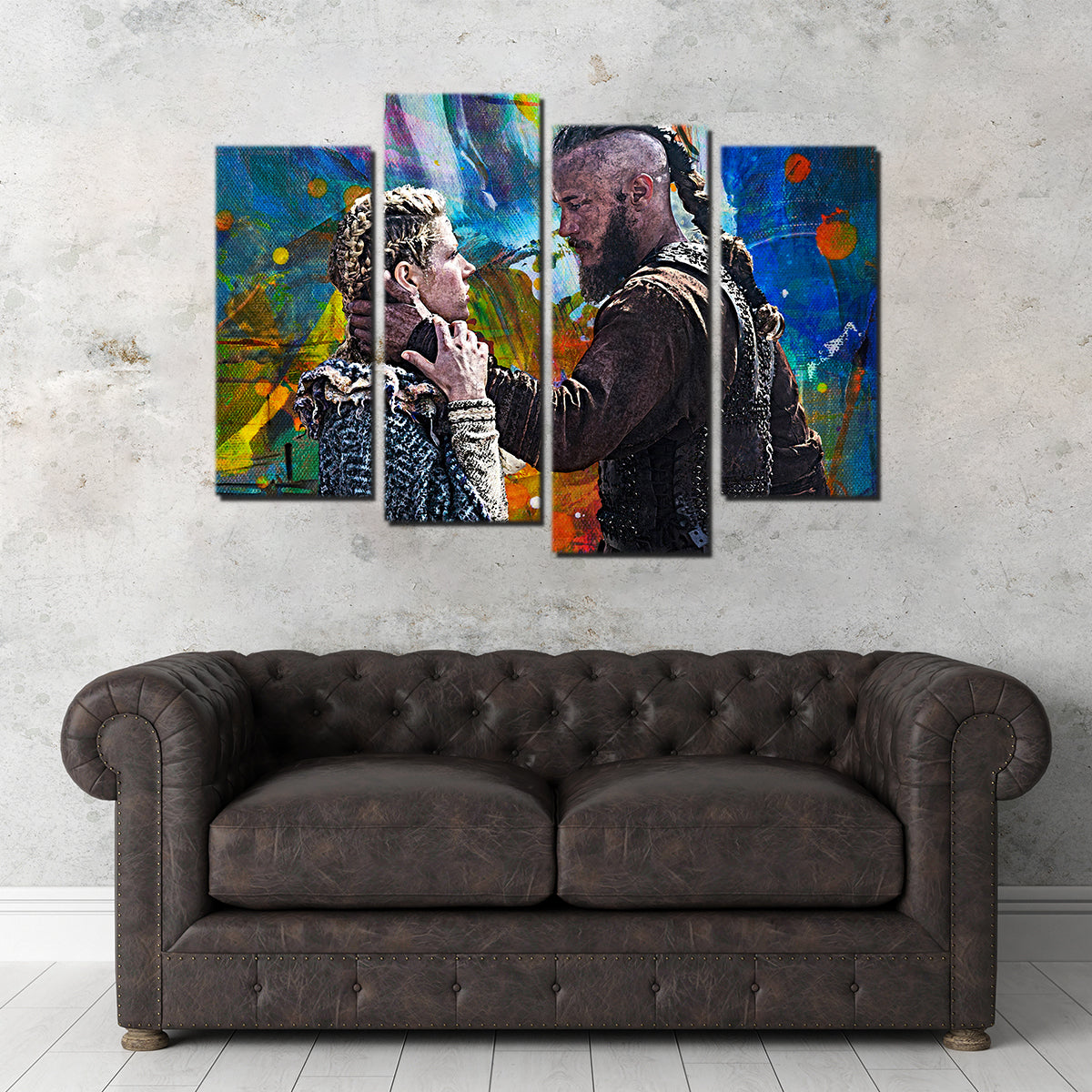 Stunning Ragnar & Lagertha Wall Art for Your Home Decor