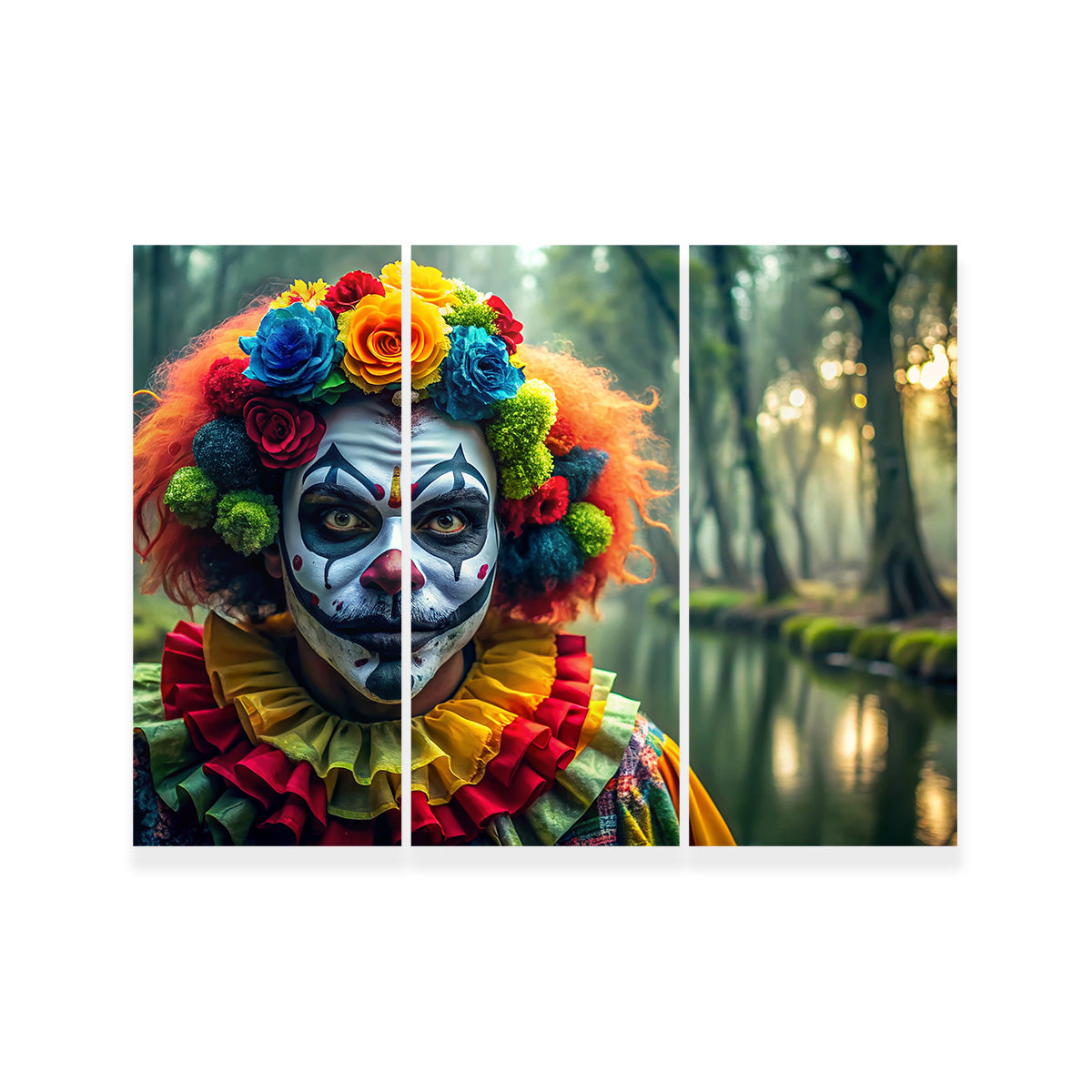 Unique Dia de Los Muertos Swamp Clown Wall Art for Stunning Home Decor
