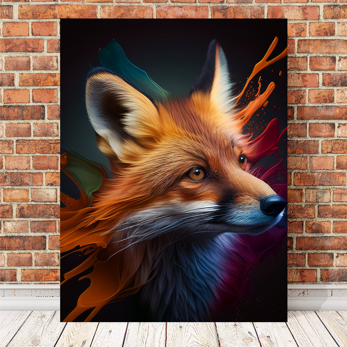 Stunning Fox Portrait Wall Art by Jennifer Hotai