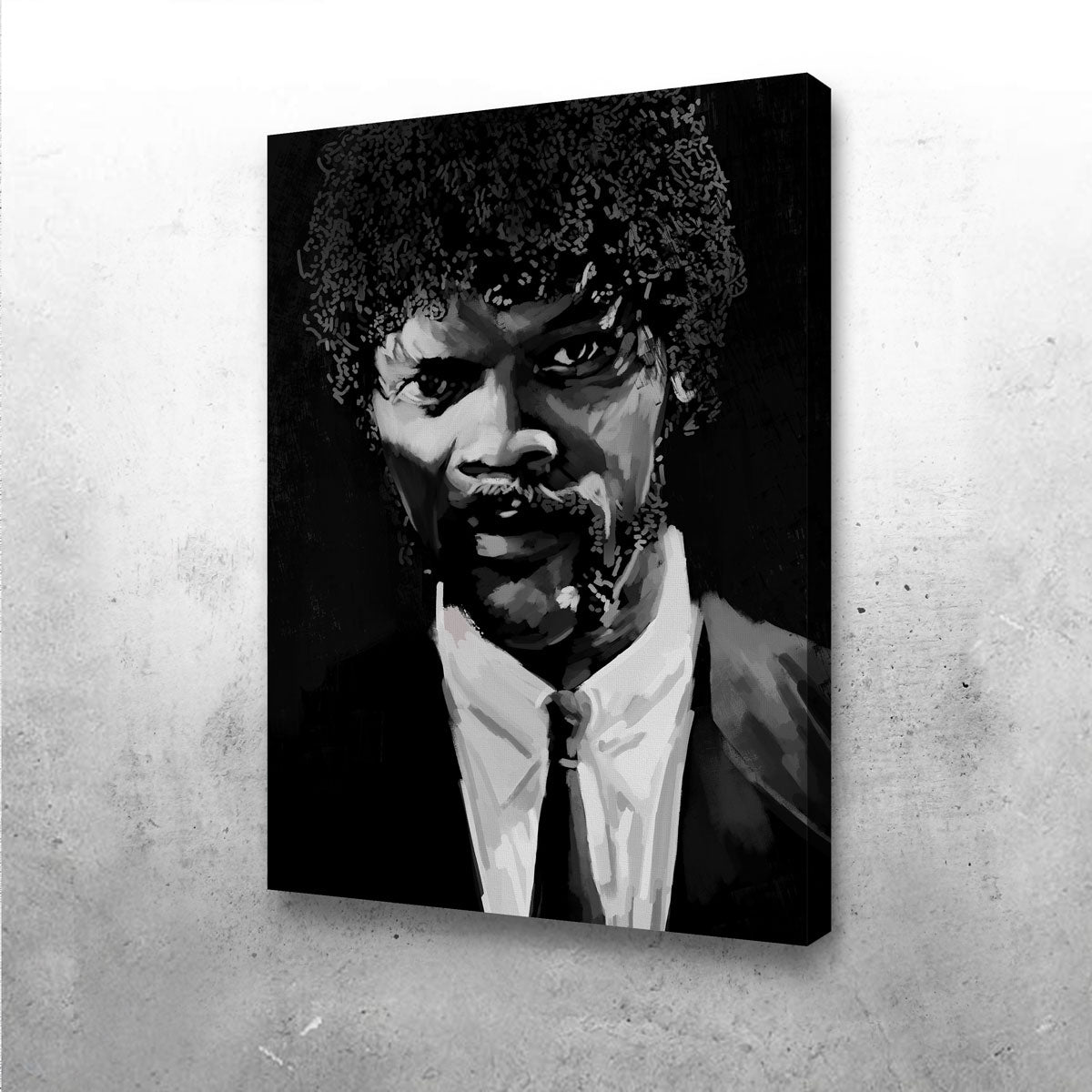 Stunning Grayscale Jules Winnfield Wall Art by Andy Brackpool
