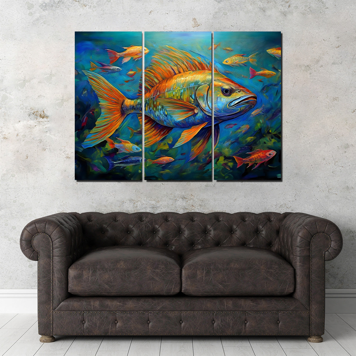 Exquisite Fish Painting Wall Art for Stunning Home Decor