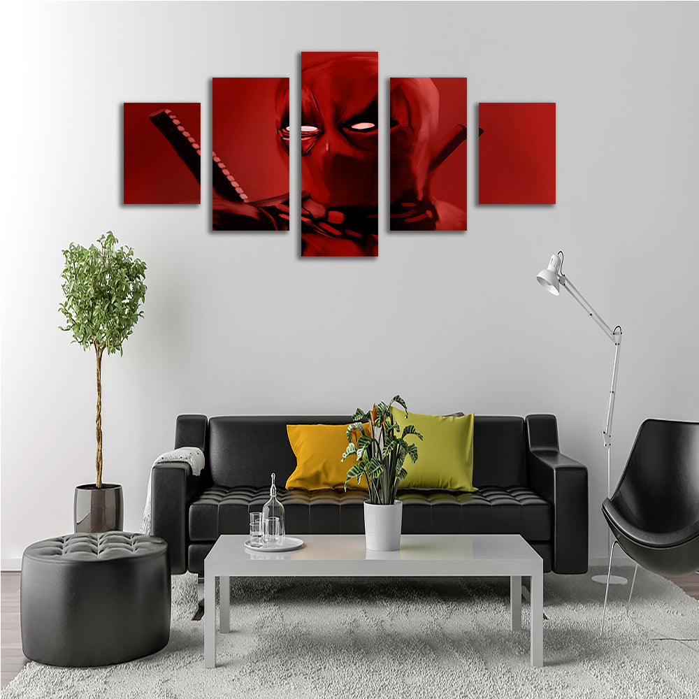 Stunning Dead In Red Wall Art by Andy Brackpool