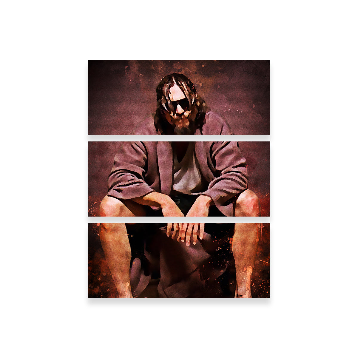 The Dude Toilet Wall Art - Stunning Kiln - Dried Pine Wood Framed Canvas