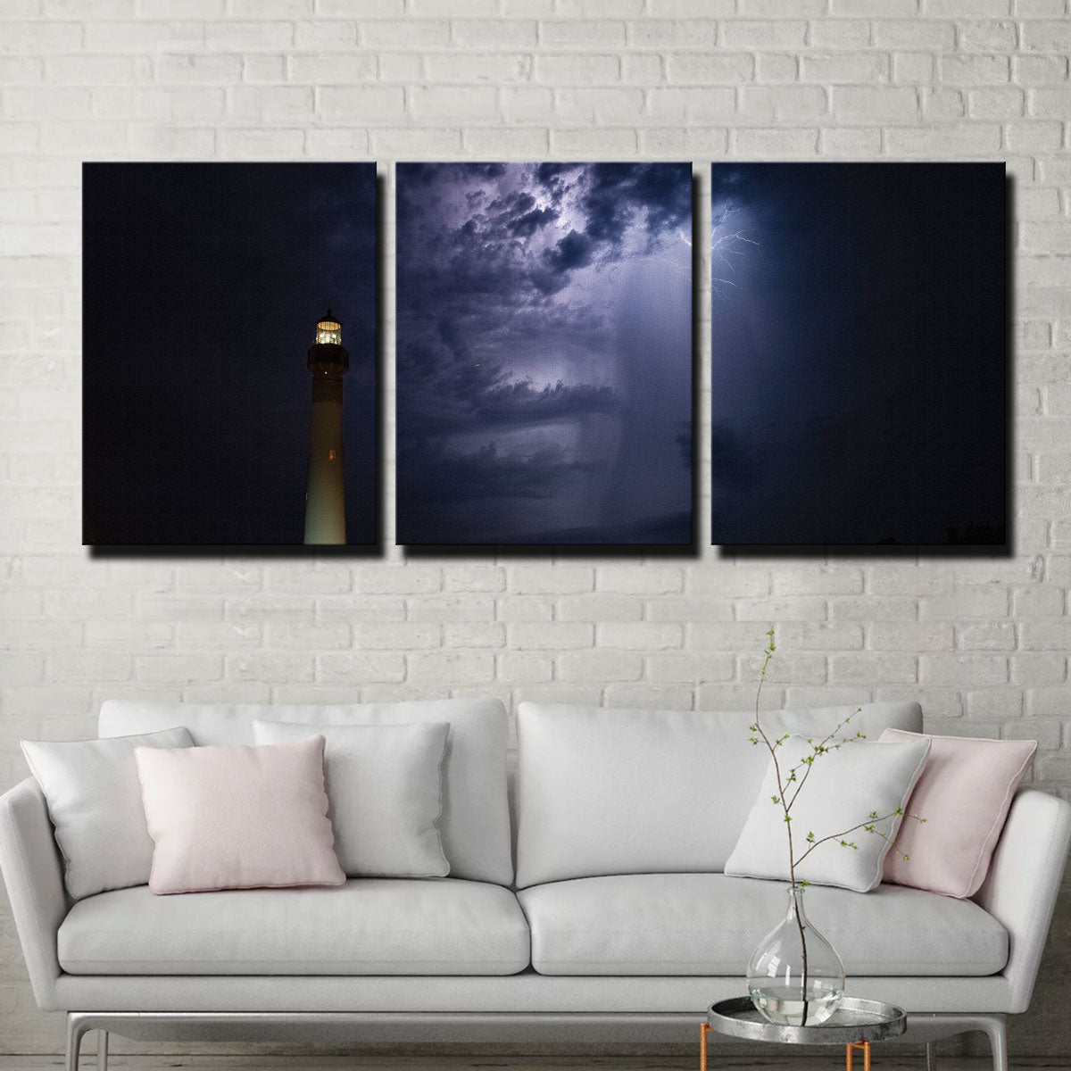 Stunning Light Storm Wall Art by Dennis Maida