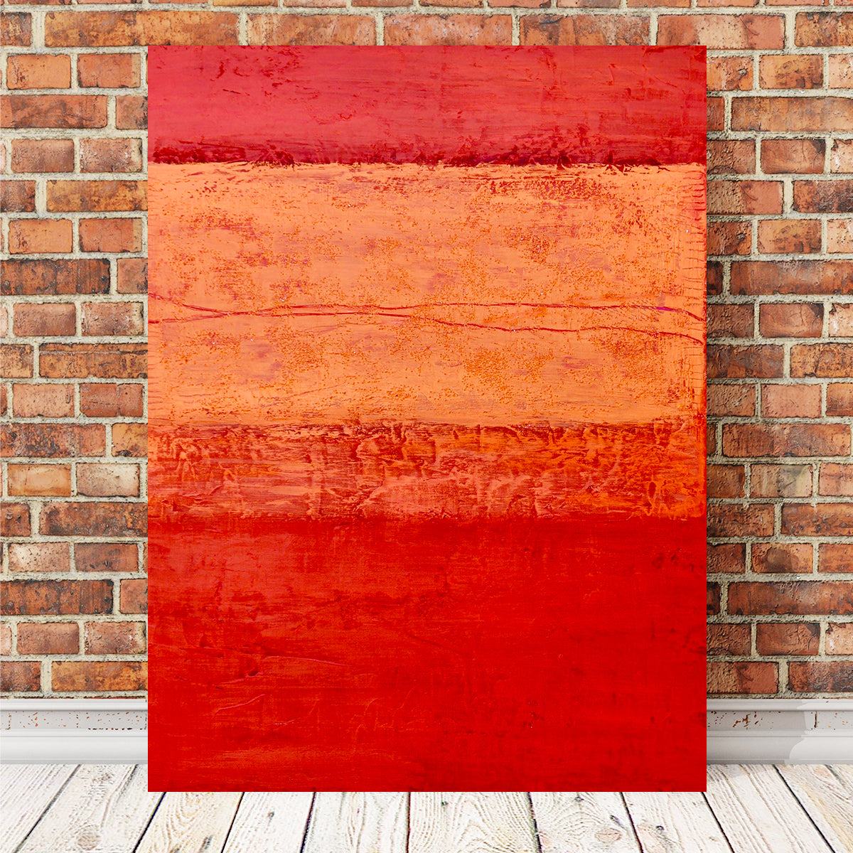 Stunning Orange Cloud Descending Wall Art by Peggy Hinaekian