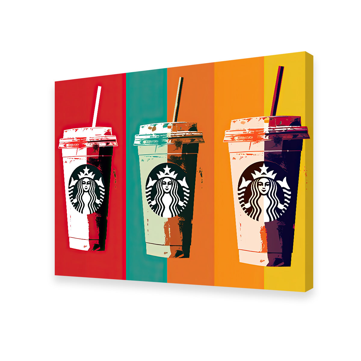 Stunning Starbucks Warhol Inspired Wall Art by Ralph & Laura Design