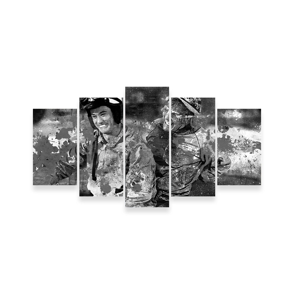 Eye - catching Dumb and Dumber Grayscale Wall Art for Stunning Decor
