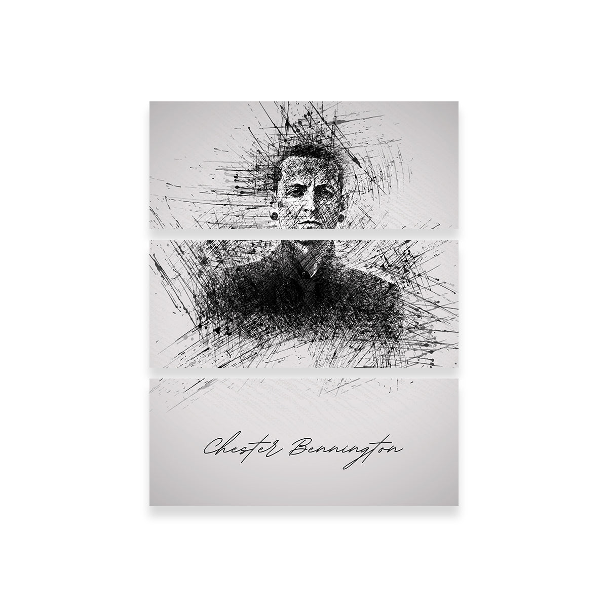 Chester Bennington Stunning Sketch Wall Art for Home Decor