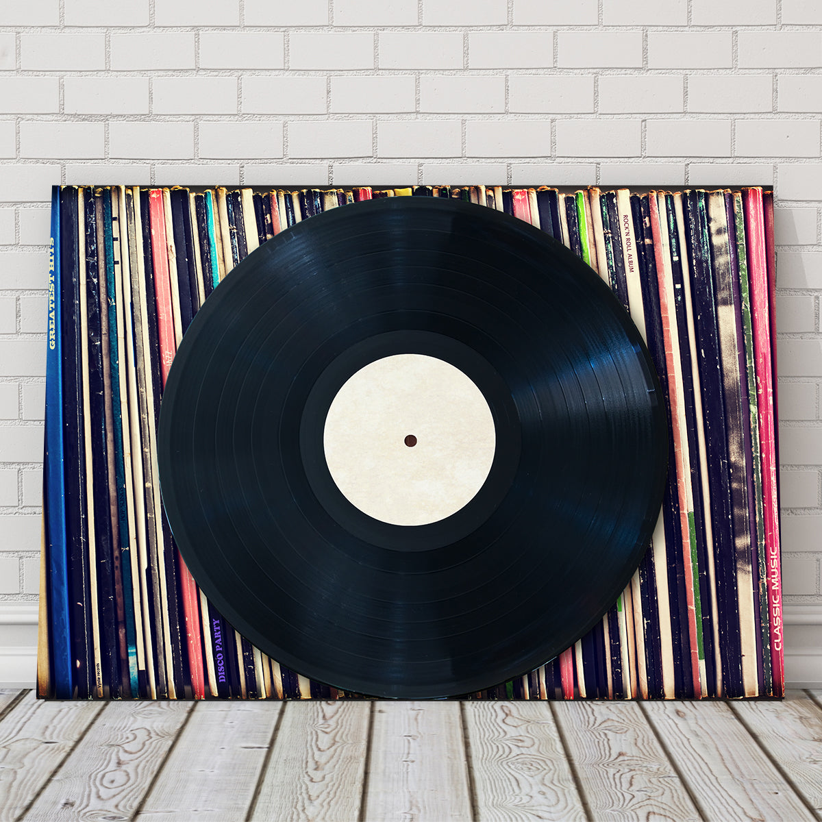 Premium Record Wall - Handmade Canvas Artwork