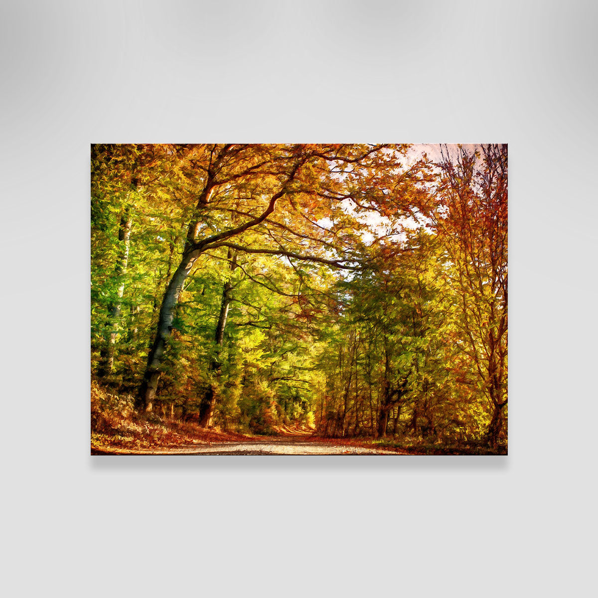 Autumn Leaves Pathway Wall Art by Denise Dundon - Stunning Decor for Your Space