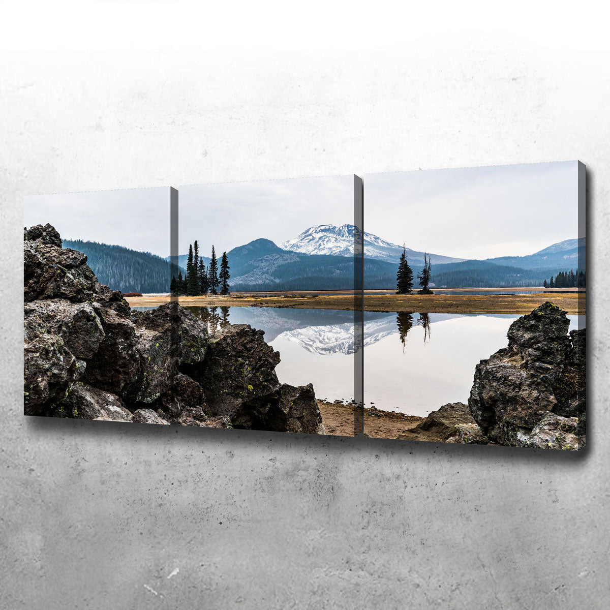 Breathtaking South Sister Mountain - Sparks Lake Wall Art for Your Home Decor
