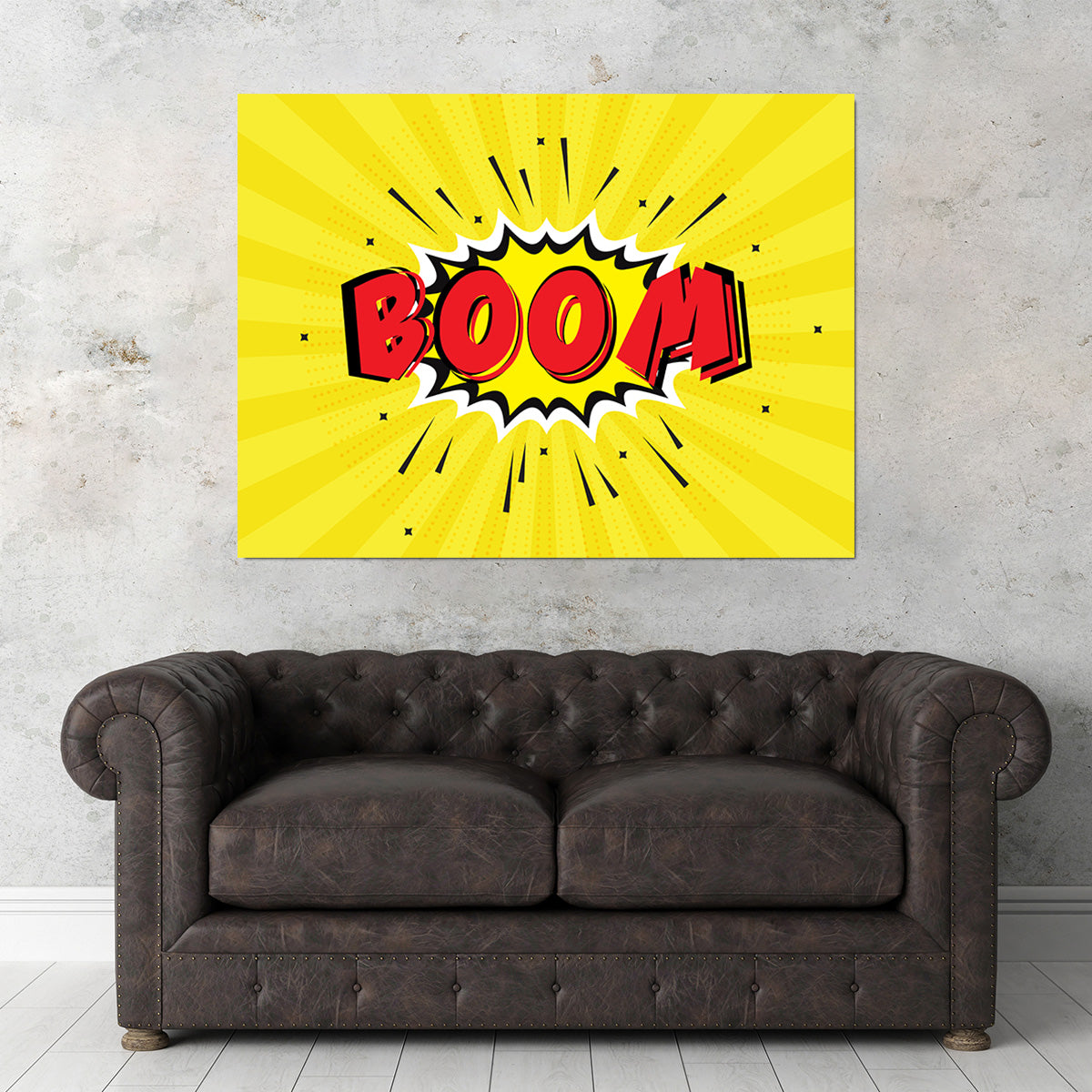 Boom1 Stunning Wall Art - Sustainable Kiln - Dried Pine Wood Frame