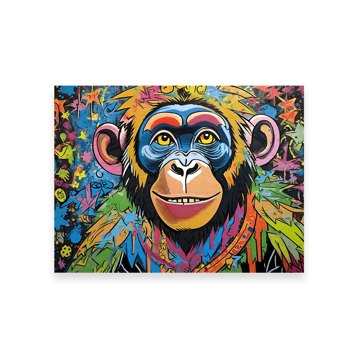 Chimp Graffiti Wall Art - Stunning Stephen Chambers Creation