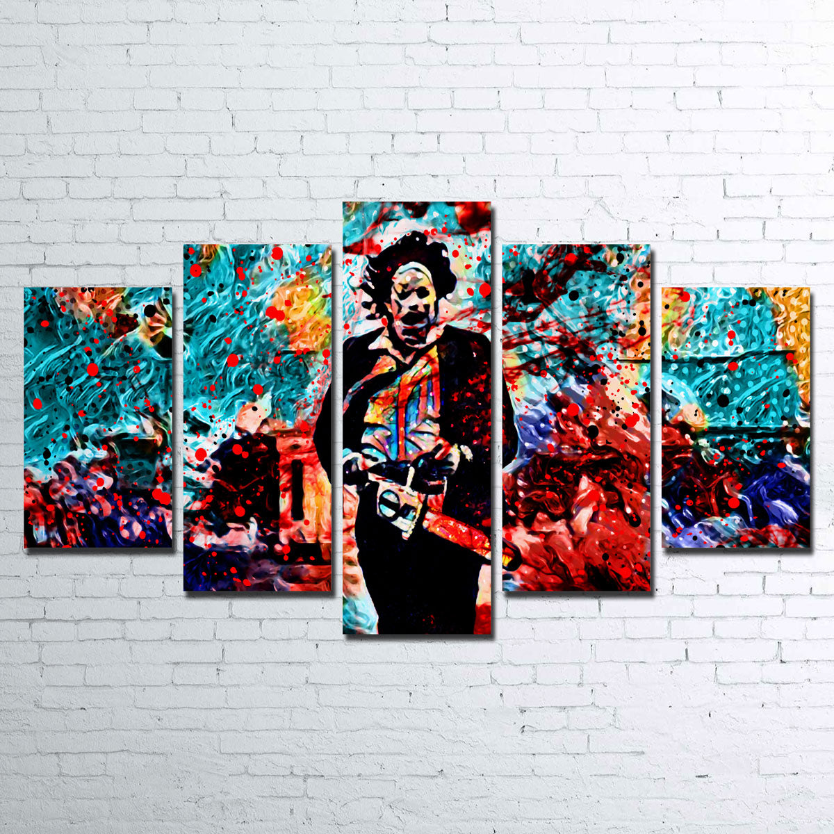 Stunning Abstract Leatherface Wall Art for Home Decor