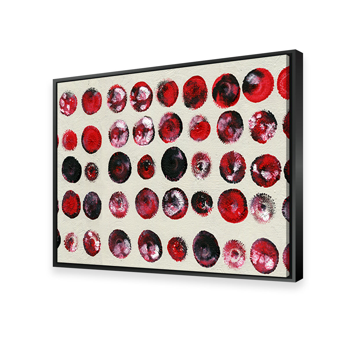 Stunning Red Circles Wall Art by Evgeny Vetrov