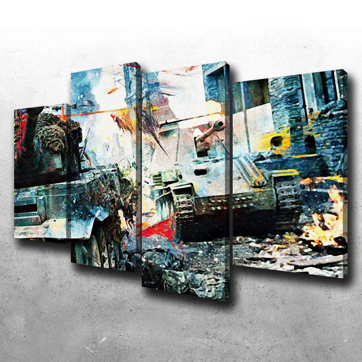 Epic Tank Battle Wall Art for Stunning Decor
