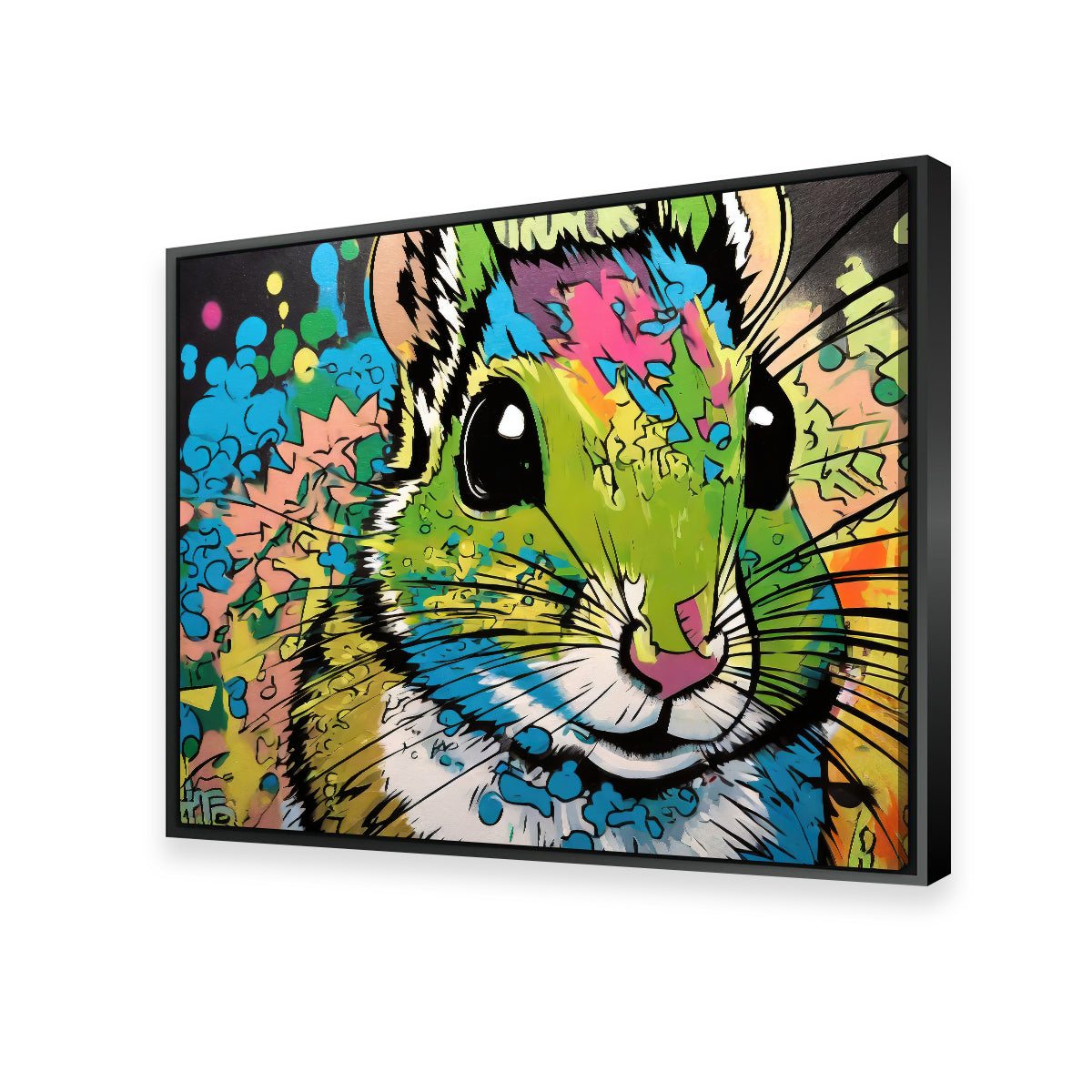 Unique Chipmunk Graffiti Wall Art by Stephen Chambers