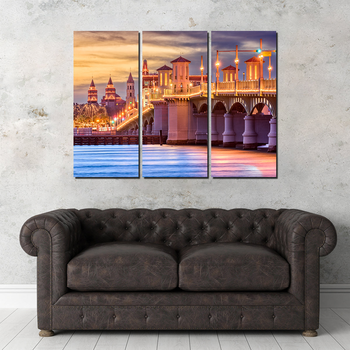 St. Augustine - Bridge of Lions Stunning Wall Art for Home Decor