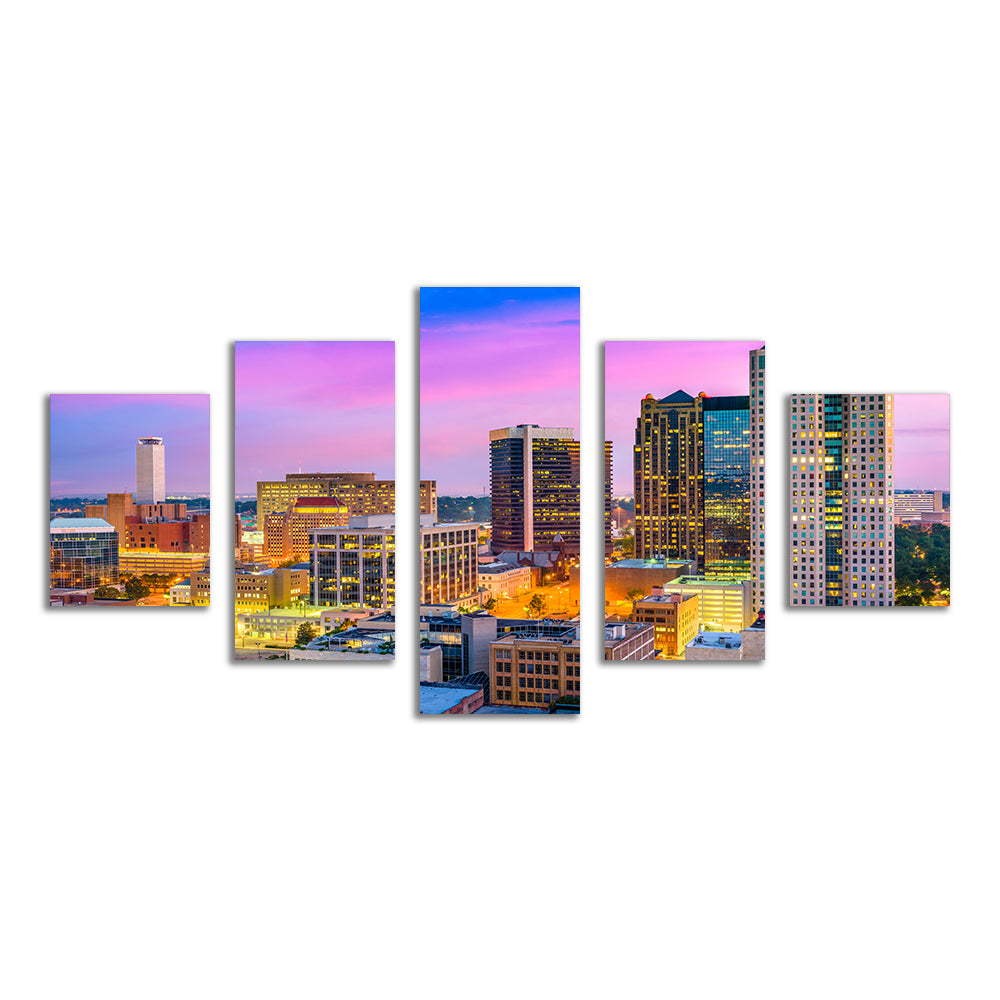 Stunning Birmingham Skyline Wall Art for Home Decor