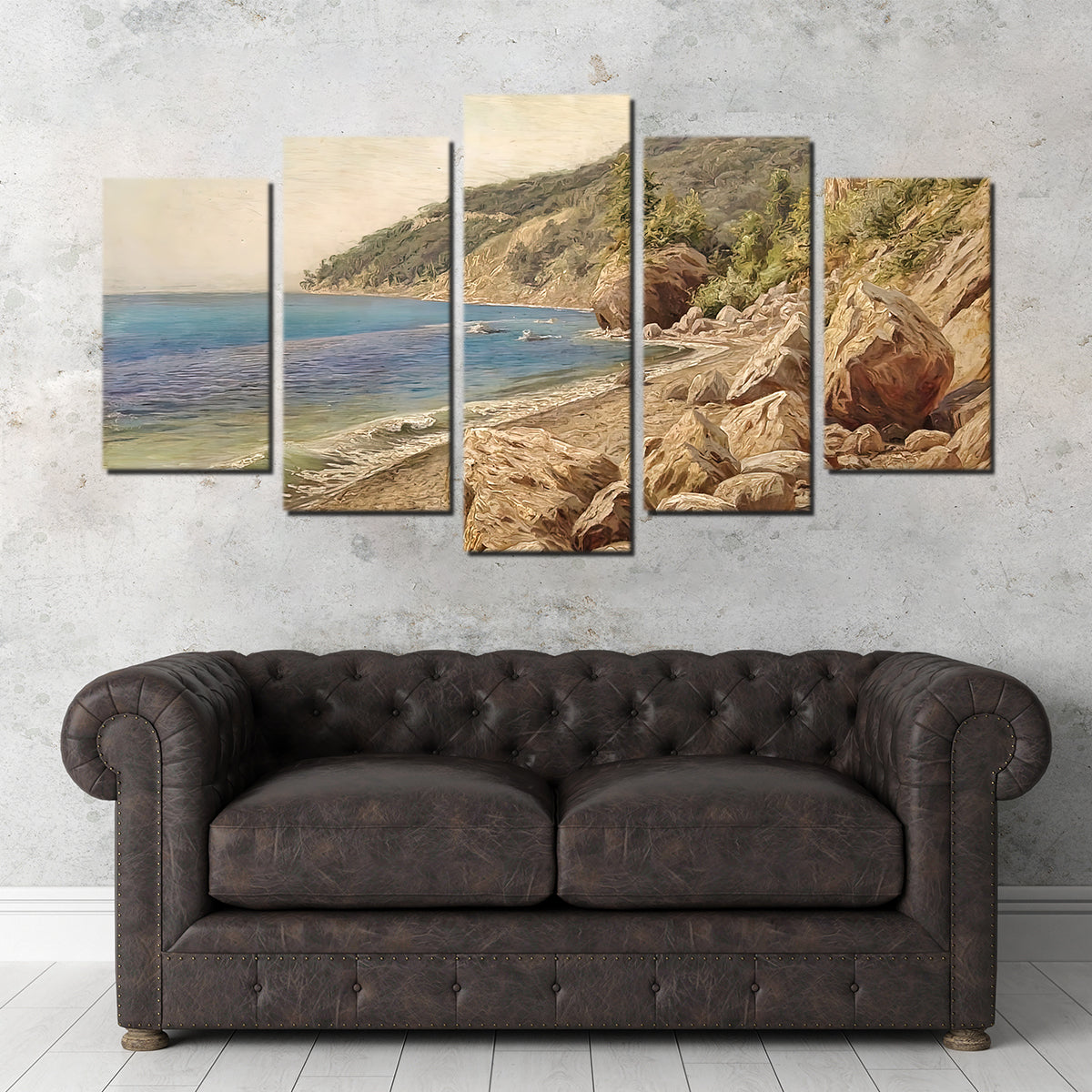 Exquisite Sandstone Beach Wall Art by Denise Dundon