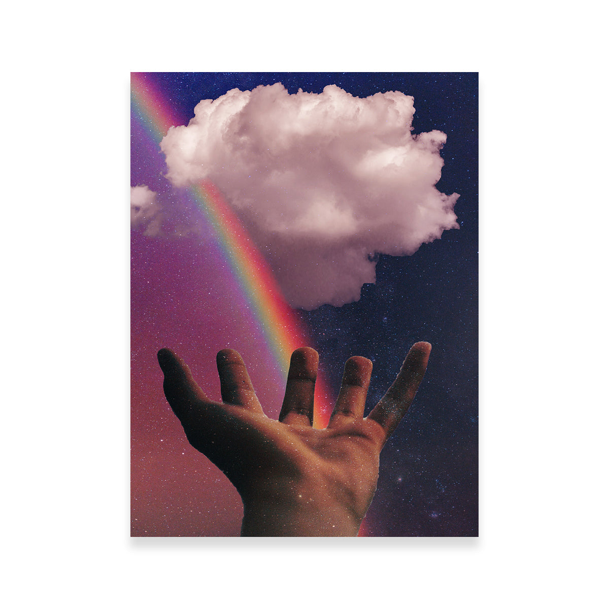 Vibrant Rainbow Hand Wall Art by RAPart