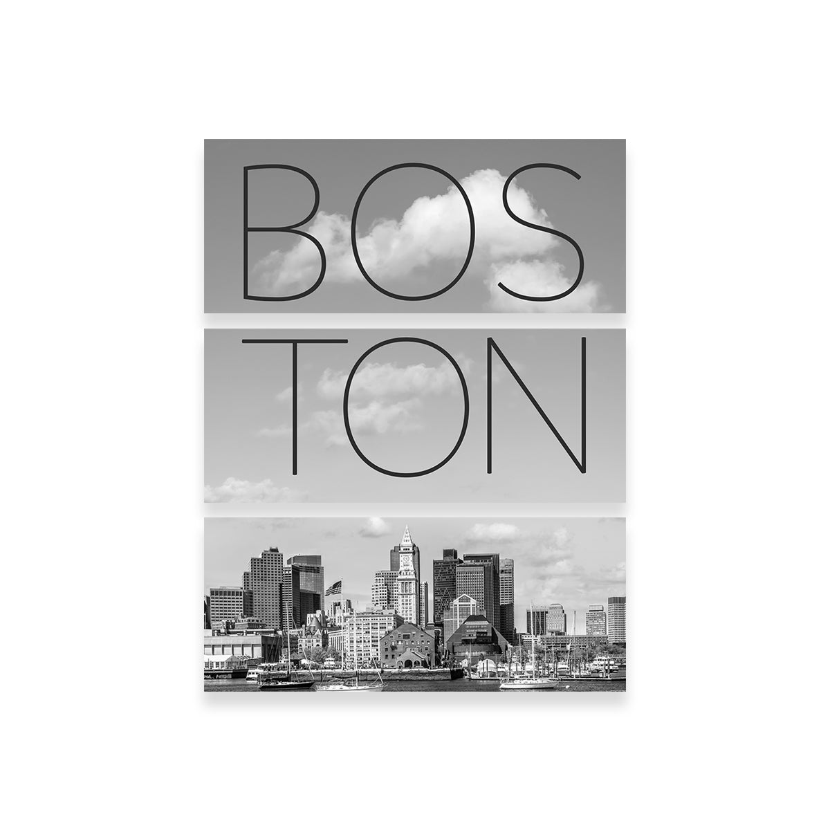 Stunning Boston Skyline North End & Financial District Wall Art by Melanie Viola
