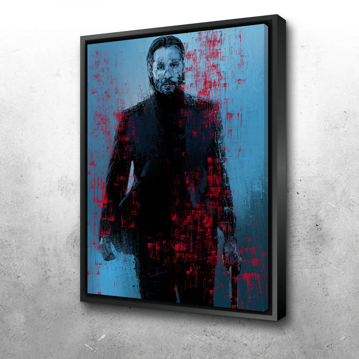 Striking Blood Stained Wick Wall Art by Andy Brackpool