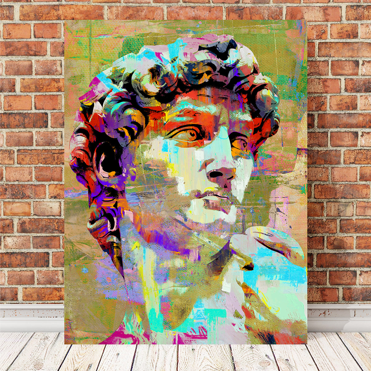 Exquisite David of Michelangelo Wall Art by Stephen Chambers
