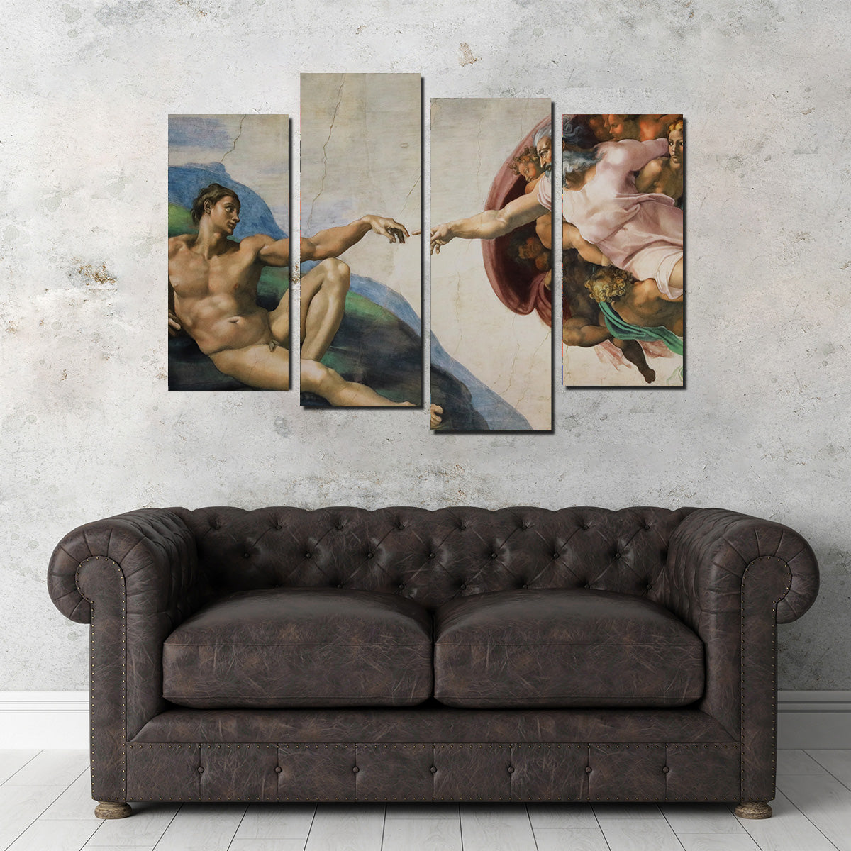 Exquisite The Creation of Adam Wall Art for Stunning Home Decor