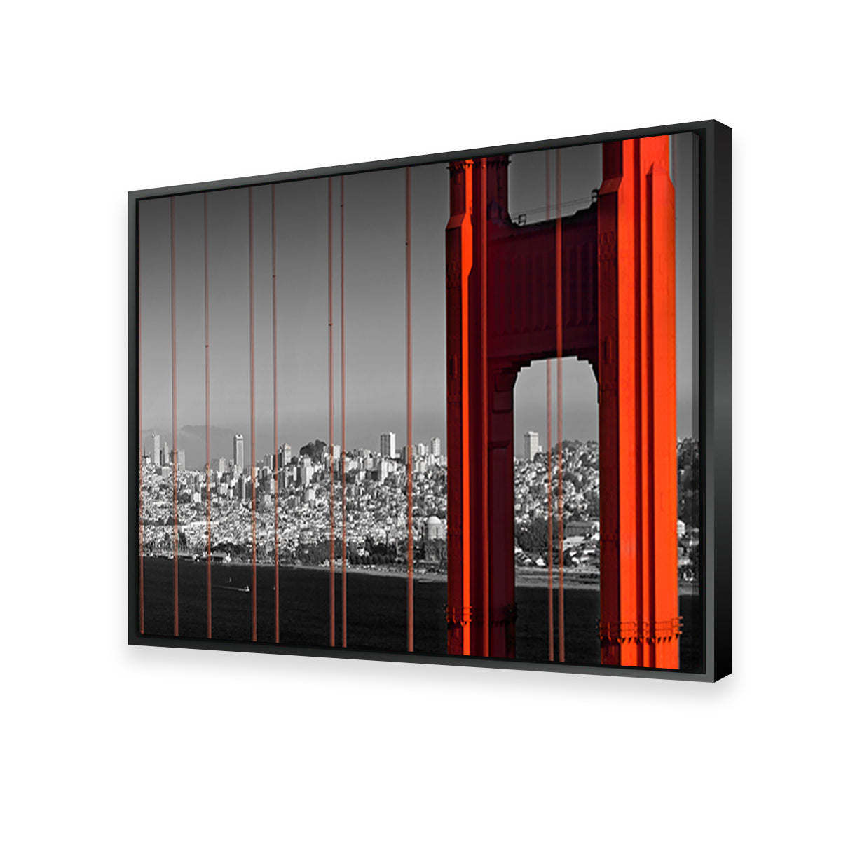 Stunning Golden Gate Bridge - Panoramic Downtown View Wall Art by Melanie Viola