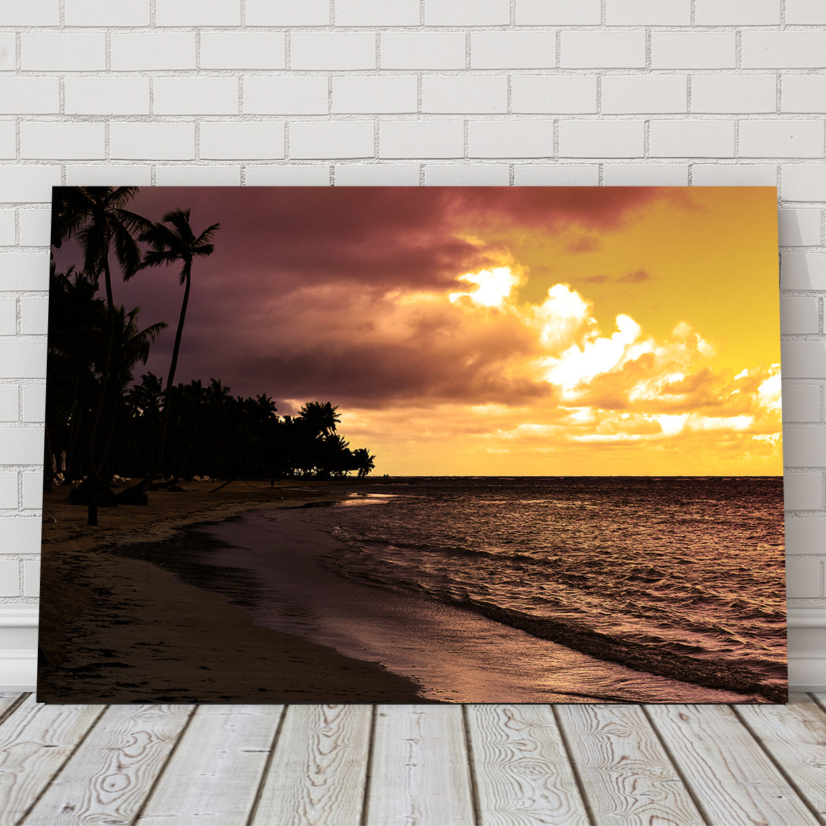 Stunning Dominican Sunset 1 Wall Art by George Sorin