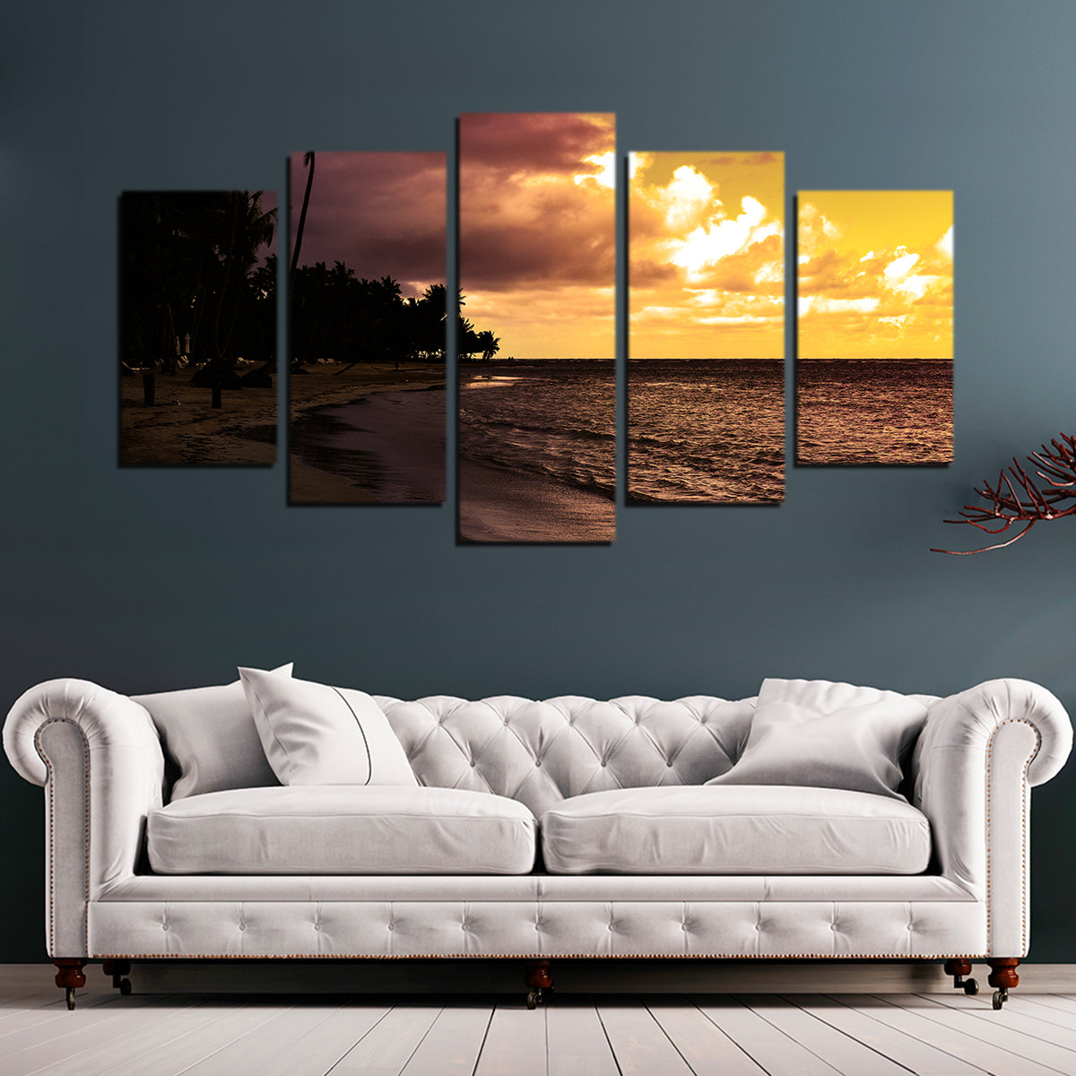 Stunning Dominican Sunset 1 Wall Art by George Sorin