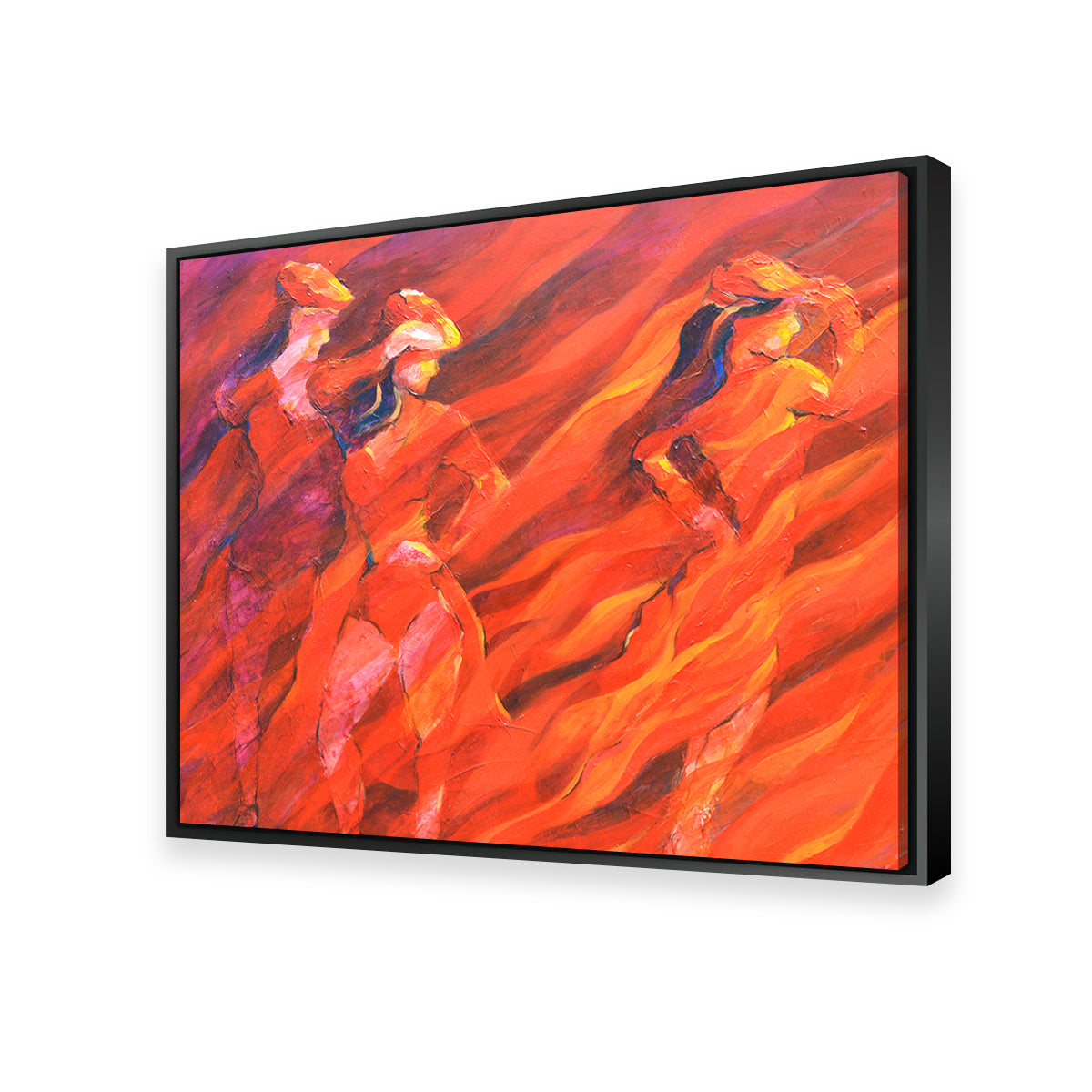 Stunning Salsa Over Charcoal Wall Art by Gerry Segismundo