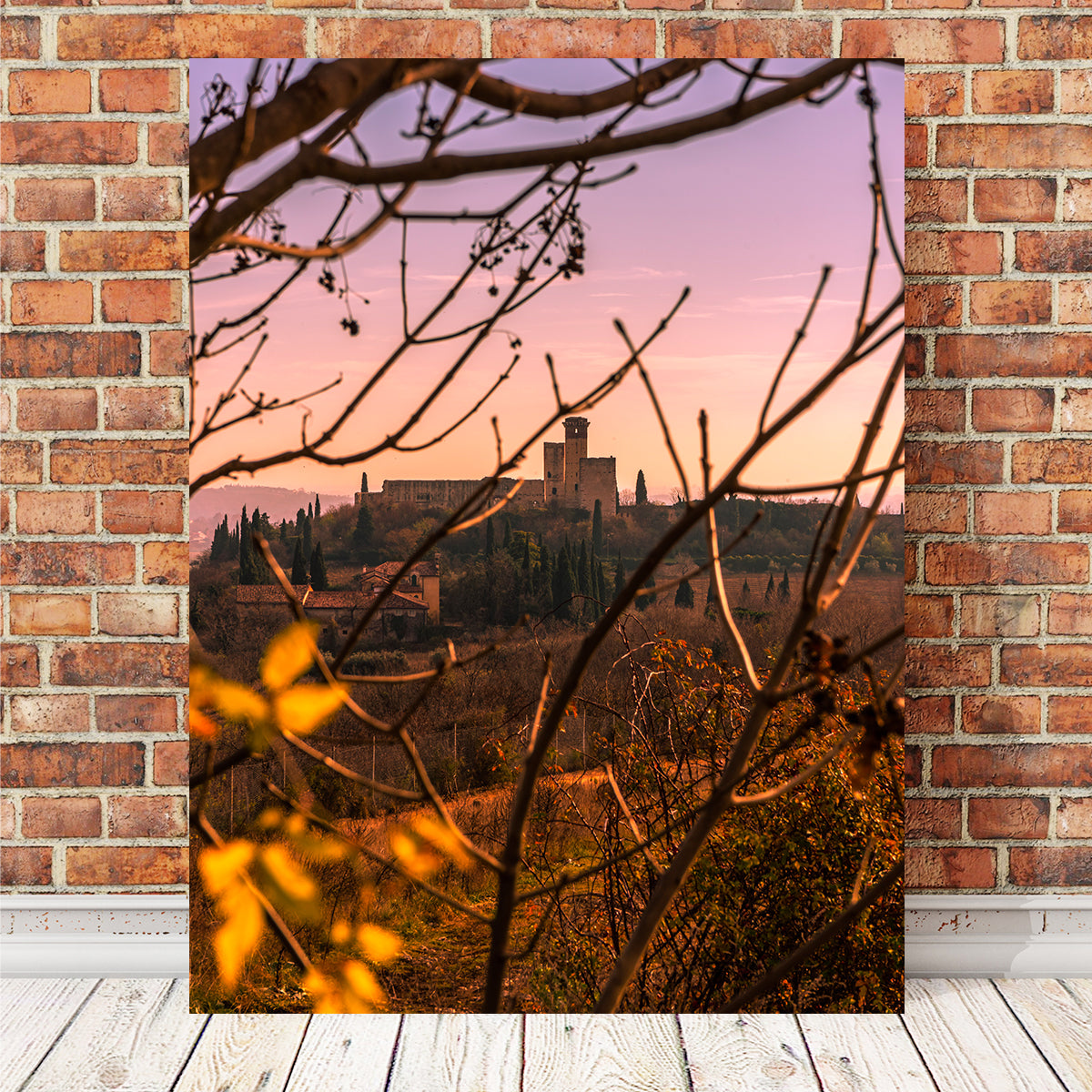 Stunning A Country Castle Wall Art by Stefano Baltieri