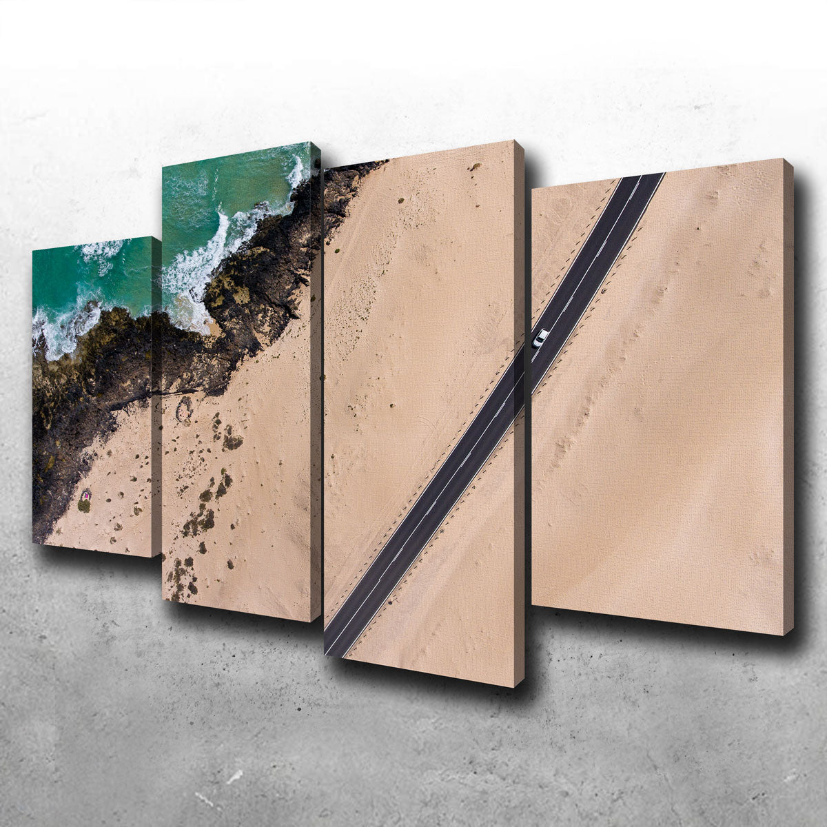 Exquisite Road and Sand Wall Art by Karolis Janulis