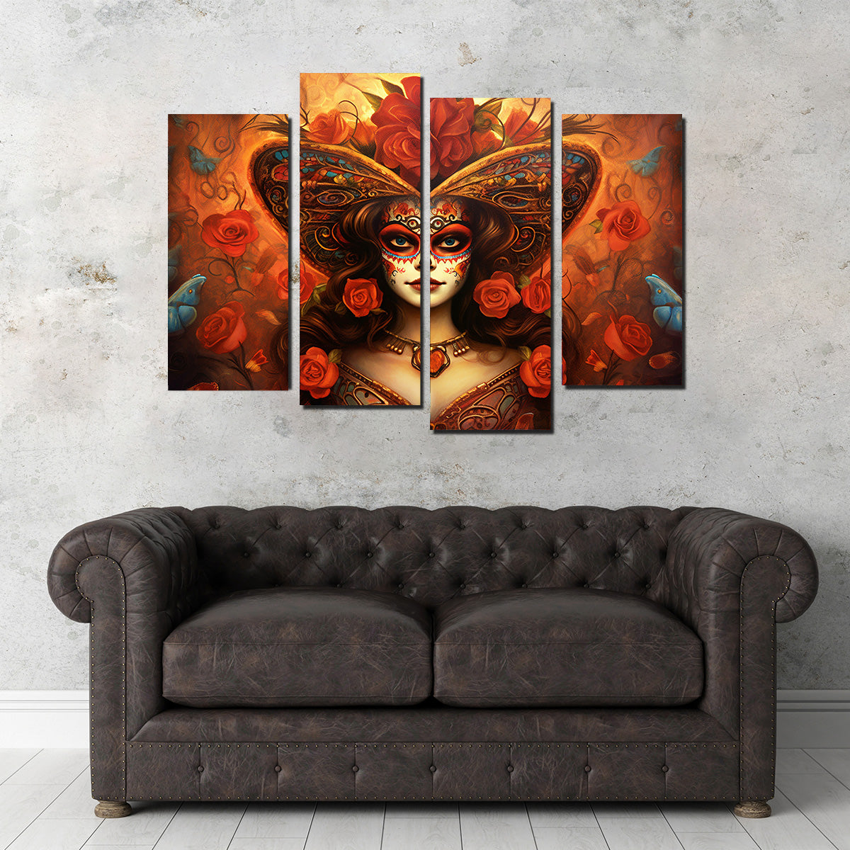 Stunning Day of the Dead Art Canvas Wall Art for Your Home Decor