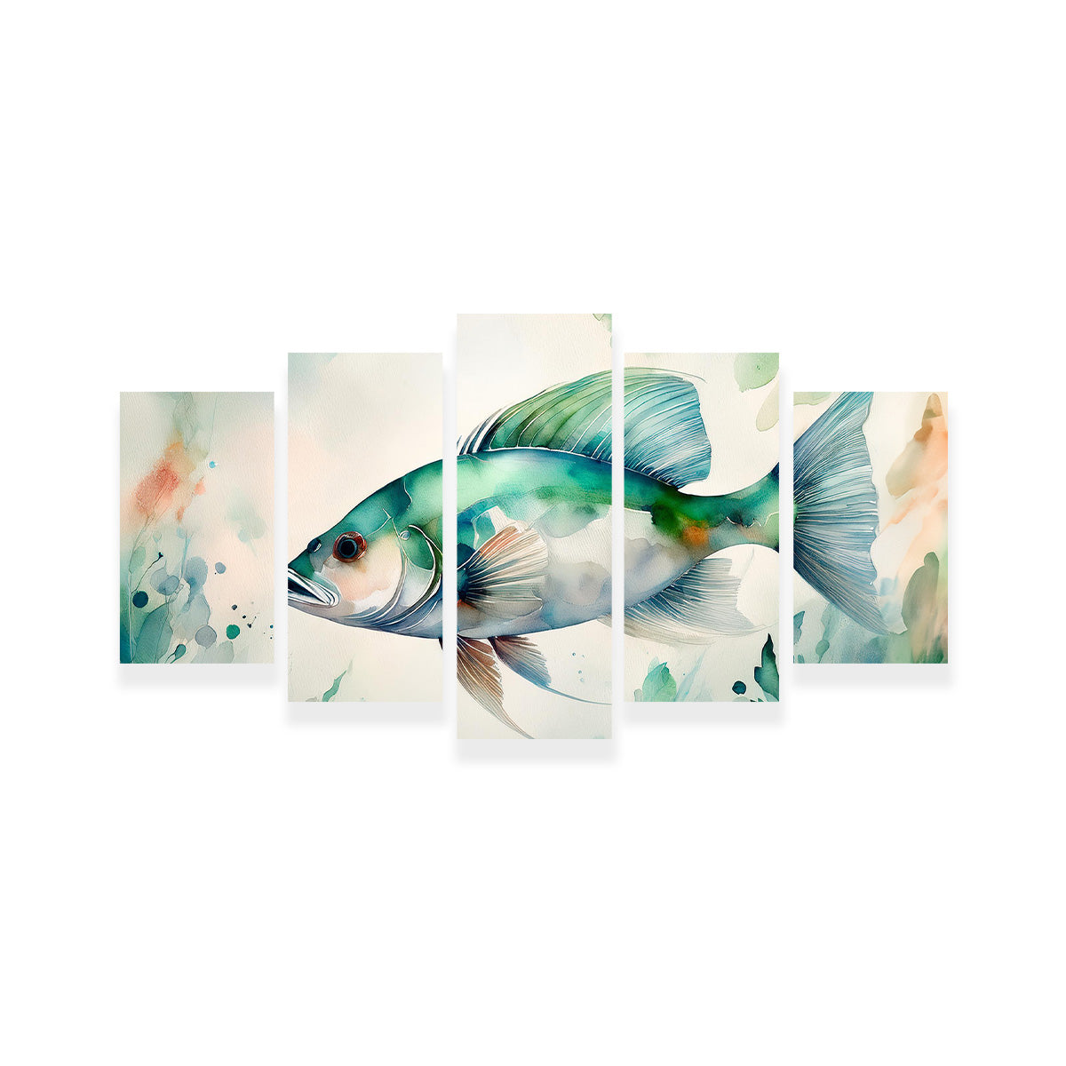 Exquisite Salt Water Fish Painting Wall Art for Stunning Home Decor