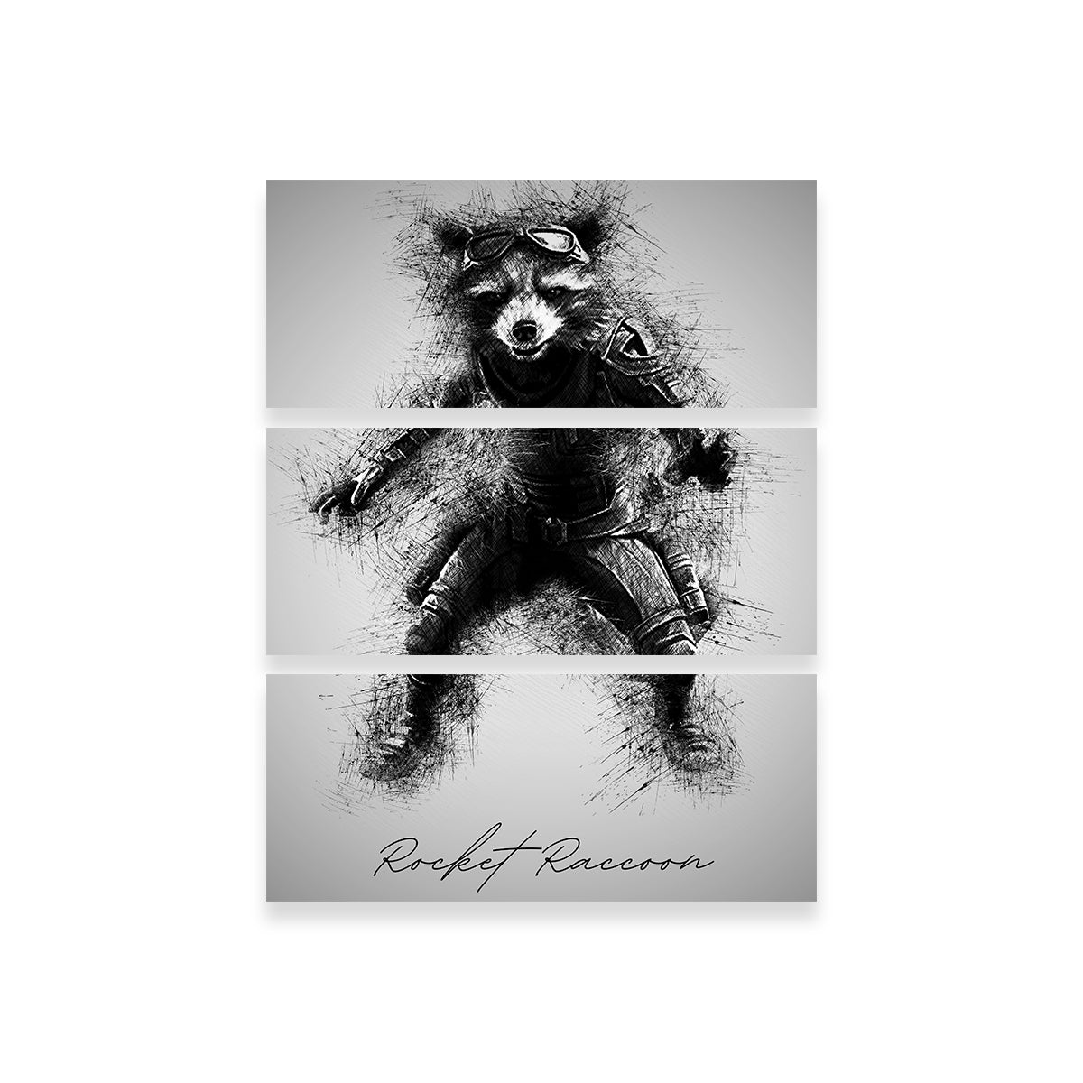 Stunning Rocket Raccoon Wall Art for a Captivating Home Decor