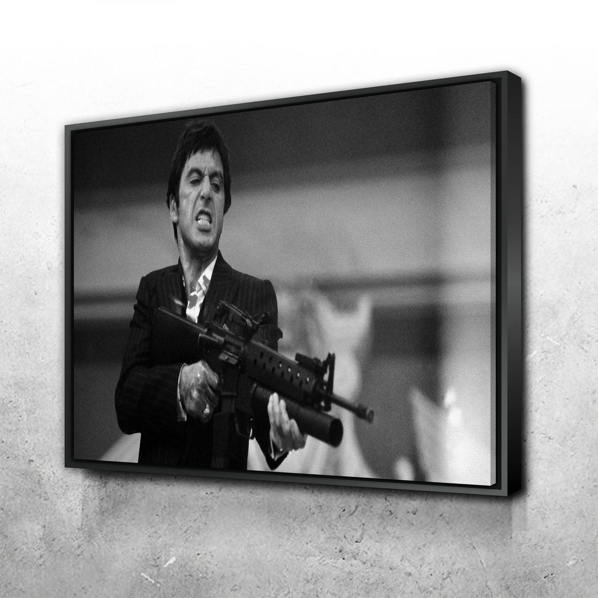 Stunning Scarface Black & White Wall Art for Home Decor